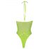 Ouch! - Neon Green Glow-in-the-Dark Strappy Bodysuit