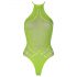 Ouch! - Neon Green Glow-in-the-Dark Strappy Bodysuit