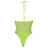 Ouch! - Neon Green Glow-in-the-Dark Strappy Bodysuit