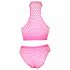 Ouch! - Fluorescent Lingerie Set (Pink) 