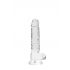 REALROCK - Transparent Lifelike Dildo - Clear (17cm) 