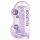 CLEAR REALISTIC DILDO - Purple (7.5 inches) 