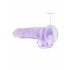 CLEAR REALISTIC DILDO - Purple (7.5 inches) 