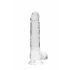 Transparent Realistic Dildo - Clear (19cm) 