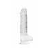 Transparent Realistic Dildo - Clear (19cm) 