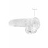 Transparent Realistic Dildo - Clear (19cm) 