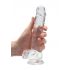 Transparent Realistic Dildo - Clear (19cm) 