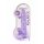 REALROCK - Transparent Realistic Dildo - Purple (22cm) 