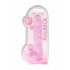 REALROCK - Transparent Realistic Dildo - Pink (22cm) 