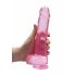 REALROCK - Transparent Realistic Dildo - Pink (22cm) 