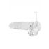 REALROCK Transparent Realistic Dildo - Clear (22cm) 