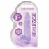 REALROCK - Transparent Realistic Dildo - Purple (15cm) 