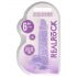 REALROCK - Transparent Realistic Dildo - Purple (15cm) 