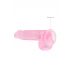 Transparent Realistic Dildo - Pink (6 inches) 