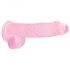 Transparent Realistic Dildo - Pink (6 inches) 