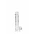 REALROCK - Transparent Realistic Dildo - Clear (6 inches) 