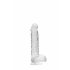 REALROCK - Transparent Realistic Dildo - Clear (6 inches) 