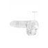 REALROCK - Transparent Realistic Dildo - Clear (6 inches) 