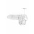 REALROCK - Transparent Realistic Dildo - Clear (6 inches) 