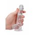 REALROCK - Transparent Realistic Dildo - Clear (6 inches) 