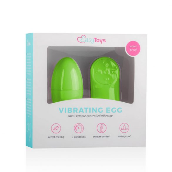 Easytoys - 7 Speed Radio Controlled Vibrating Egg (Green) 