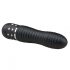 Easytoys Diamond Ribbed Vibrator - Black 