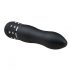 Easytoys Diamond Curved Mini Wand Vibrator (Black) 