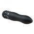 Easytoys Diamond Curved Mini Wand Vibrator (Black) 