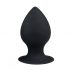 EasyToys Round XL Butt Plug - Anal Dildo (Black) - Extra Large 