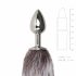 Easytoys Fox NO5 - Metal Anal Dildo with Fox Tail (Silver-Silver) 