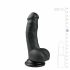 Easytoys - Suction Cup Dildo with Balls (15cm) - Black 