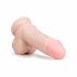 Easytoys - Suction Cup Dildo with Balls (17.5cm) - Natural 