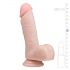 Easytoys - Suction Cup Dildo with Balls (17.5cm) - Natural 