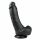 Easytoys - Suction Cup Dildo with Balls (20cm) - Black 