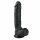 Easytoys - Suction Cup Dildo with Balls (22.5cm) - Black 