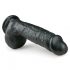 Easytoys - Suction Cup Dildo with Balls (22.5cm) - Black 