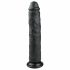 Easytoys - Suction Cup Extra Large Dildo (11.2in) - Black 