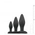 Easytoys Rocket - Anal Dildo Set - Black (3 Piece) 