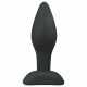 Easytoys - Small Silicone Butt Plug (Black) 