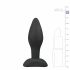 Easytoys - Small Silicone Butt Plug (Black) 