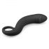 EasyToys Curved Dong - Silicone Anal Dildo (Black) 