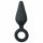 Easytoys Pointy Plug - Anal Dildo with Grip Ring - Medium (Black) 