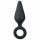 Easytoys Pointy Plug - anal plug with grip ring - medium (black)