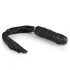 Easytoys Flogger - Whip and Silicone Dildo Combo (Black) 