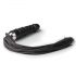 Easytoys Flogger - Whip and Silicone Dildo Combo (Black) 