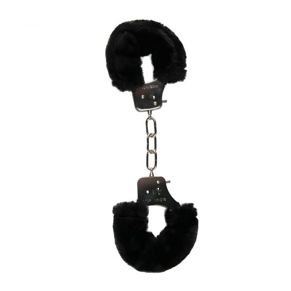 Easytoys - Plush Handcuffs (Black) 