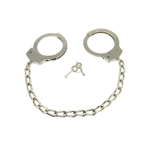 Rimba - Long Chain Steel Ankle Cuffs (Silver) - 1 Pair 