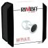 Rimba XS - black gem, metal anal plug (silver)