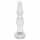 Rimba Dolly - Wavy Glass Anal Dildo (Clear) 