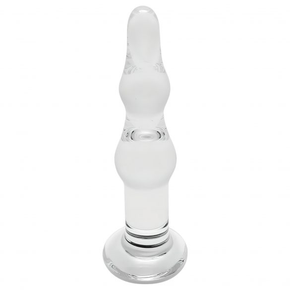 Rimba Dolly - Wavy Glass Anal Dildo (Clear) 